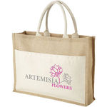Bullet Mumbay cotton pocket jute tote bag