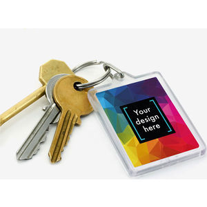 Keyring - Recycled Acrylic - 40mm x 70mm