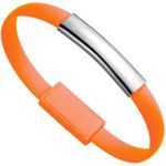 Wristband bracelet charging and synchronization cable