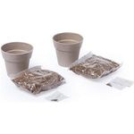 Herb garden set 2 flower pots and seeds