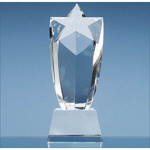 23cm Optical Crystal Mounted Starburst Award