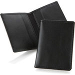 Black Hampton Leather Card Wallet