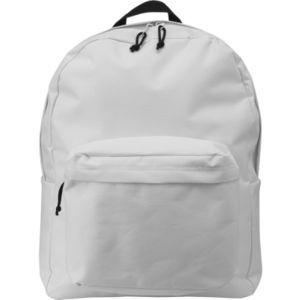 Backpack with zipped main compartment zipped front pocket