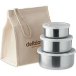 Set Of 3 Stainless Steel Boxes
