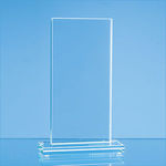24cm x 9.5cm x 12mm Jade Glass Tall Rectangle Award