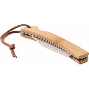 Foldable Knife In Bamboo