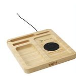 Walter Bamboo Single Dock 15W Organizer And Charger