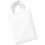 Westford Mill Cotton Party Bag For Life with 25 cm handles in WHITE