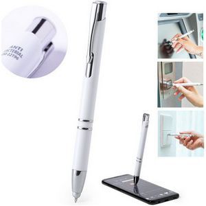 Antibacterial ball pen touch pen
