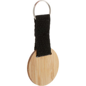 Stropp Bamboo Keyring Round