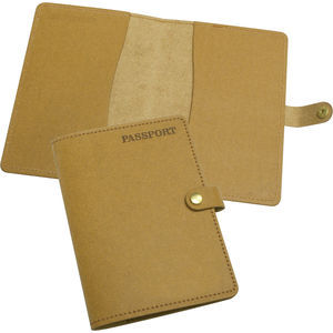Eco Natural Leather Passport Wallet