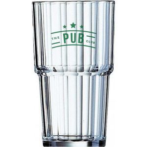 Norvege Stacking Tumbler Drinks Glass (270ml/9.5oz)