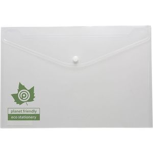 Eco-Eco A4 50% Recycled Clear Press Stud Wallets