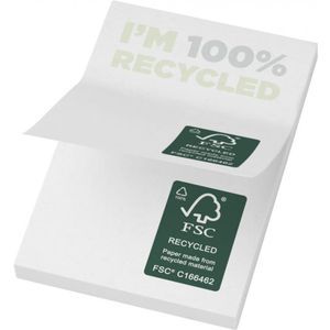 Sticky-mate recycled sticky notes 50 x 75 mm - 50 pages