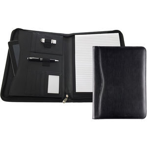Balmoral Leather A4 Zipped Portfolio Tablet Holder