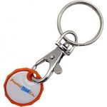 Plastic Trolley Coin Keyring