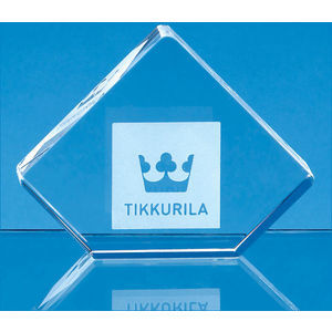 8.5cm Optical Crystal Stand Up Diamond Paperweight