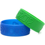 1 Inch Embossed Silicone Wristbands