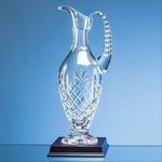 28cm Lead Crystal Panelled Claret Jug