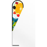 Small Teardrop Feather Flag Banner With Car Base