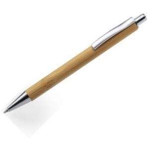 Bamboo ball pen - Bamboo barrel and silver parts