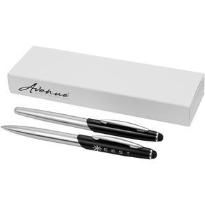 Avenue Geneva stylus ballpoint pen and rollerball pen set
