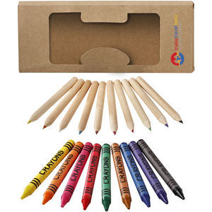 Bullet Lucky 19-piece coloured pencil and crayon set