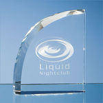 12.5cm Optical Crystal Facet Curve Award