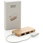 XD Collection Bamboo HUB With Type-C