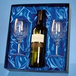 Double Goblet Gift Set with a 75cl Bottle of White Wine
