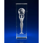 Crystal Glass Modern Award or Trophy