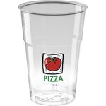 Disposable Plastic Tumbler (620ml/22oz) - Crystal Polystyrene