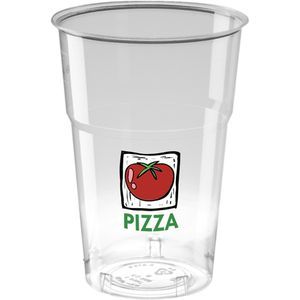 Disposable Plastic Tumbler (620ml/22oz) - Crystal Polystyrene