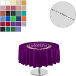 Fabric Round Tablecloth (178cm Diameter)