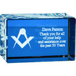 5cm x 5cm x 8cm Optical Crystal Rectangle