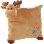 Plush reindeer pillow  Grayson