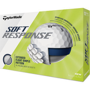 Taylormade Soft Response White Printed Golf Balls