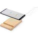 Bamboo wireless charger 5W phone stand tablet stand