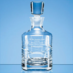 220ml Blenheim Lead Crystal Panel Wine Glass