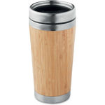 Double Wall Bamboo Flask 400Ml