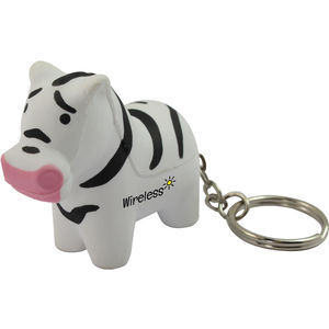 Stress Zebra Keyring