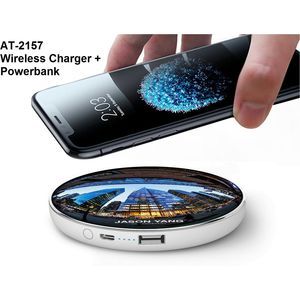 AT-2157 WIRELESS CHARGER + POWERBANK