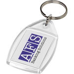 PF Manufactured Rhombus P4 keychain with plastic clip
