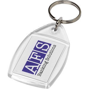 PF Manufactured Rhombus P4 keychain with plastic clip