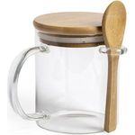 Mug 420 ml with spoon and lid