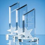 30cm Optical Crystal Peak with Frosted Star Award