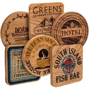 Printed Real Wood Coaster