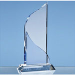 25.5cm Optical Crystal Grand Bleu Award
