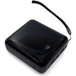 Power Bank 10000 Mah 3 Charging Cables Included