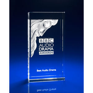 Crystal Glass Television Award or Trophy